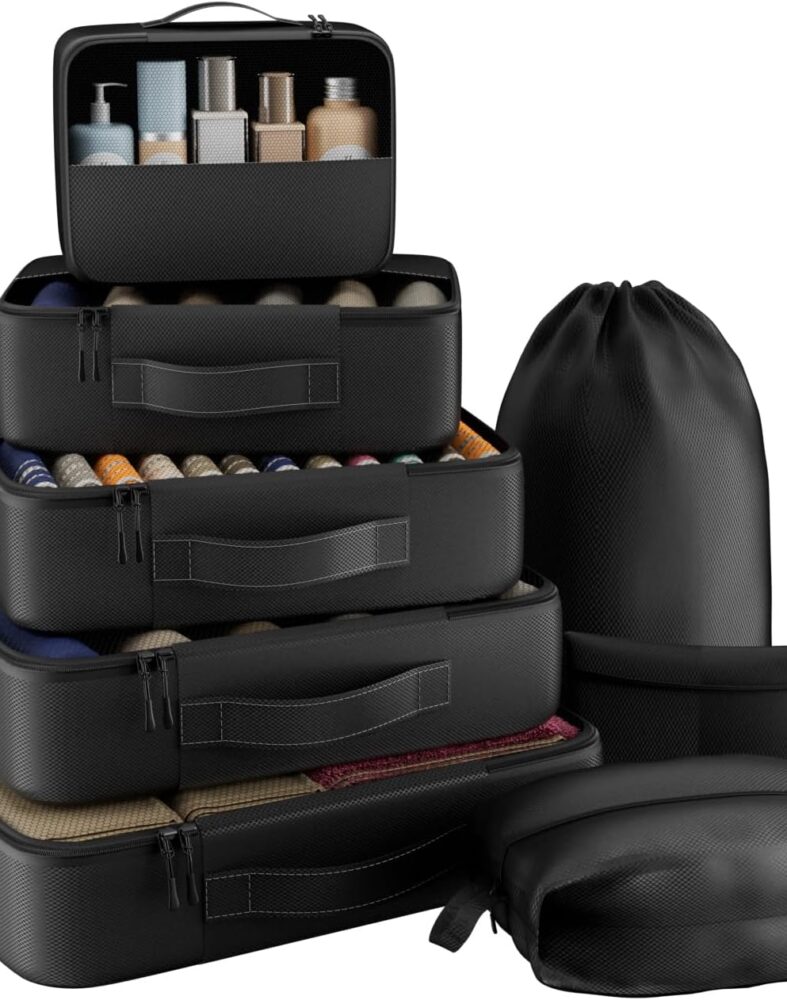 8 Set Packing Cubes for Travel,Luggage Organizers for Travel Accessories
